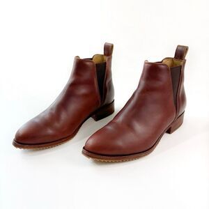 NISOLO Eva Everyday Chelsea Boot Auburn Brown Size US 7 Ankle Bootie
